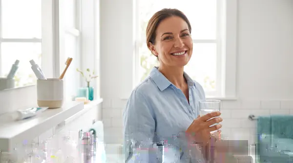 Woman smiling with fresh breath after treating chronic bad breath at a Milwaukee and Racine dentist