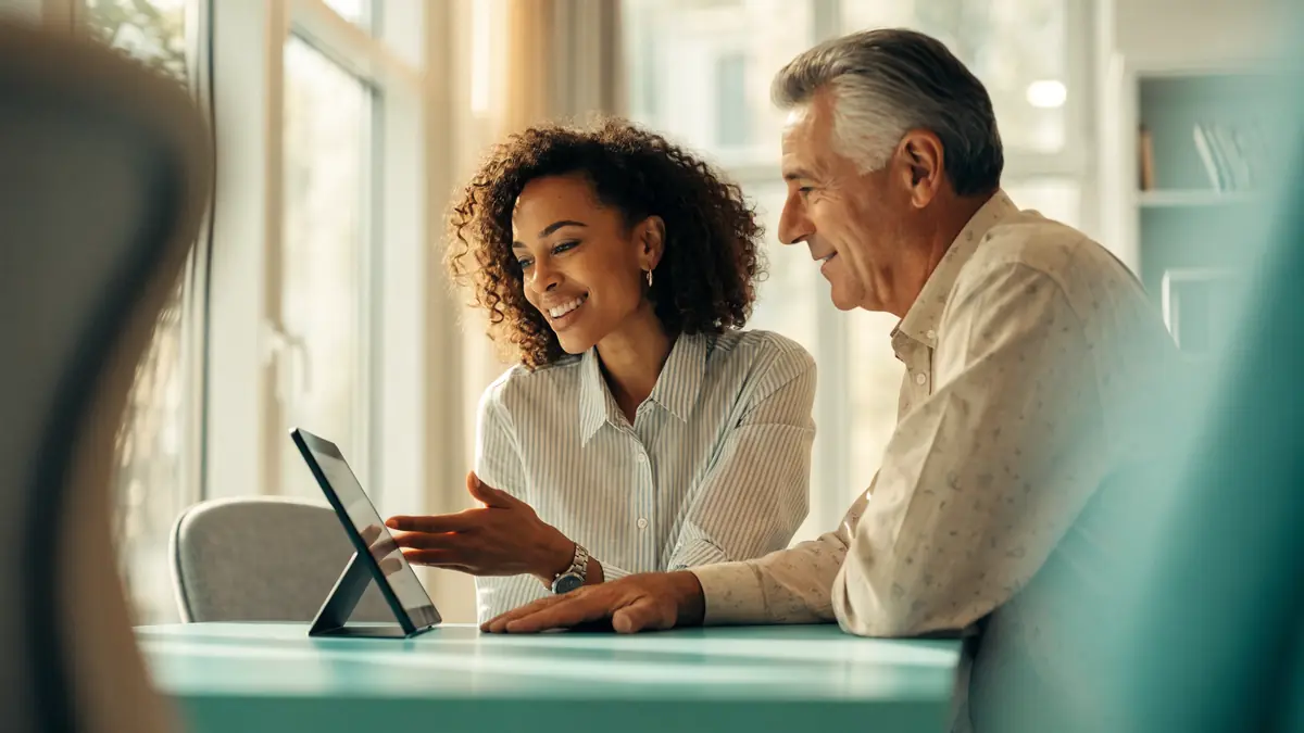 Dental office coordinator reviewing affordable payment and financing options with a patient in Milwaukee